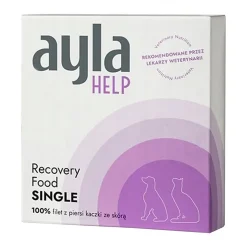 Ayla Help, filet z piersi kaczki ze skórą, żywność regeneracyjna dla psa i kota, 2 x 19 g