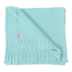 Babymatex, pled dziecięcy Tully z bawełny, 75 cm x 100 cm, kolor miętowy, 1 szt.