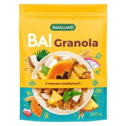 Bakalland Ba! granola 5 owoców tropikalnych, 300 g