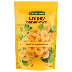 Bakalland, chipsy bananowe, 200 g