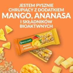 Bakalland, musli mango, baton zbożowy, 40 g