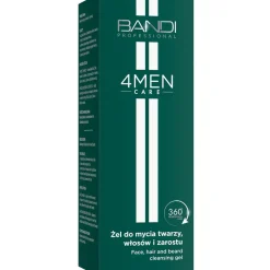 Bandi 4MEN Care, żel do mycia twarzy, włosów i zarostu, 150 ml