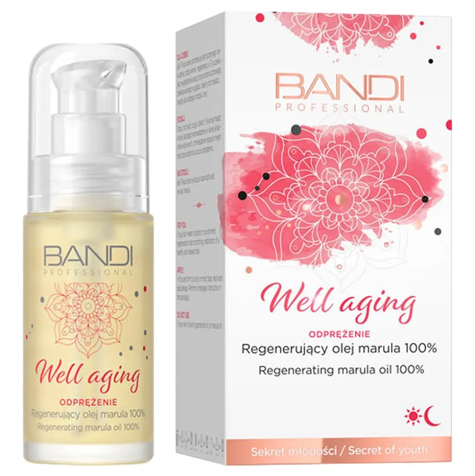 Bandi Well Aging, regenerujący olej marula 100%, 30 ml