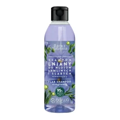 Barwa Naturalna, Szampon Lniany do włosów łamliwych i słabych, 300 ml