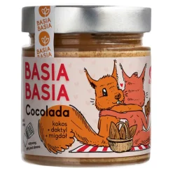 BasiaBasia Cocolada, krem na bazie kokosa z daktylami w proszku kawałkami migdałów, 210 g