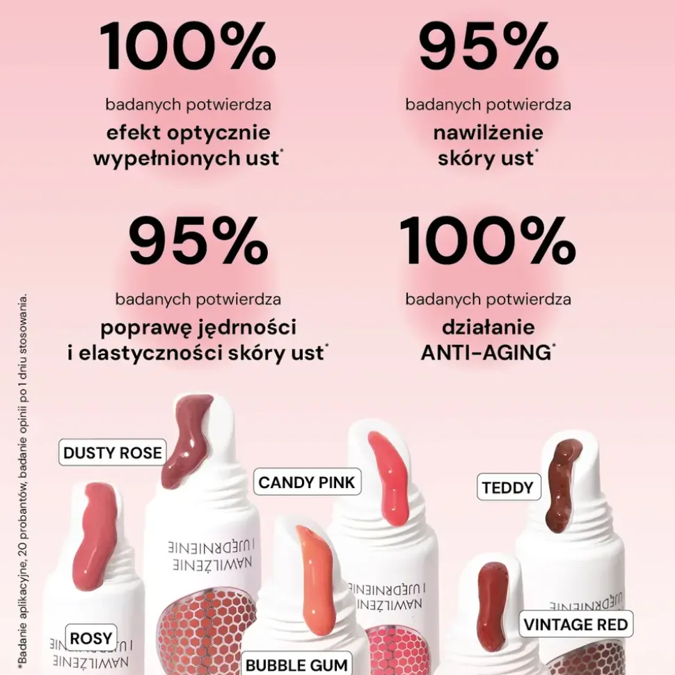 BasicLab Beauties, tint peptydowy do ust, Vintage Red, 15 ml