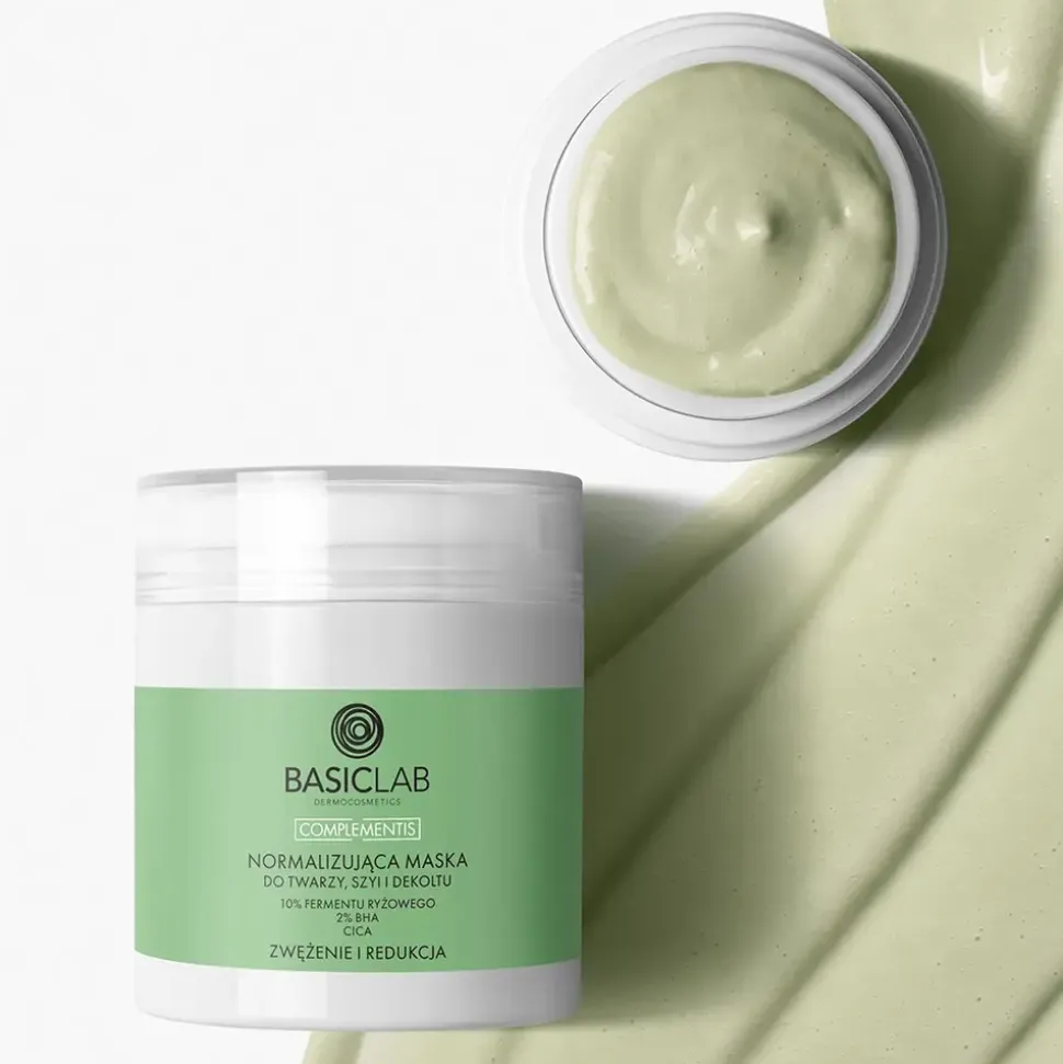 BasicLab Complementis, normalizująca maska do twarzy, szyi i dekoltu, 50 ml