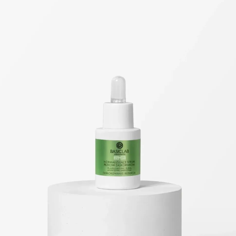 BasicLab Esteticus, serum normalizujące przeciw zaskórnikom, 15 ml