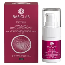 BasicLab Esteticus, stymulujące serum wyrównujące na noc, 15 ml