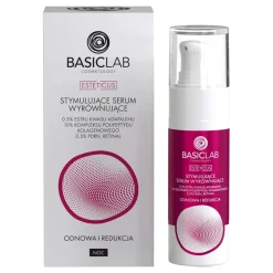 BasicLab Esteticus, stymulujące serum wyrównujące z retinalem na noc, 30 ml