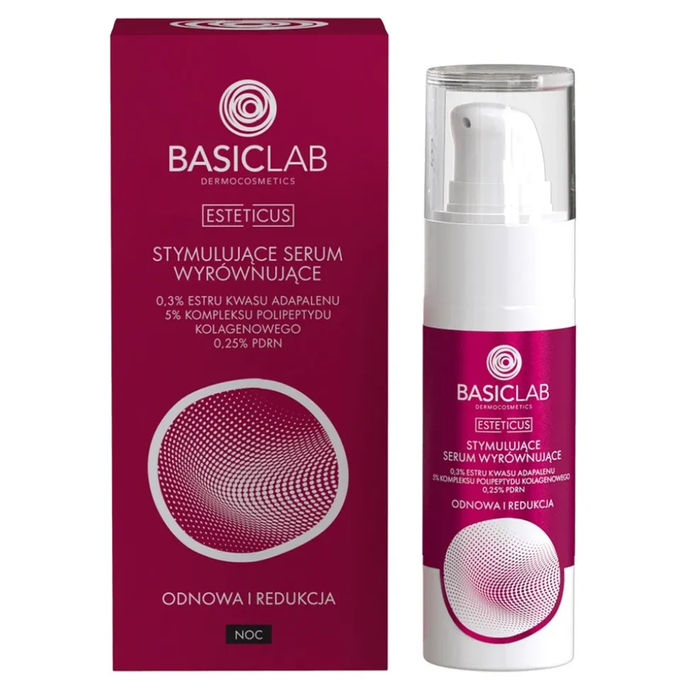 BasicLab Esteticus, stymulujące serum wyrównujące na noc, 30 ml