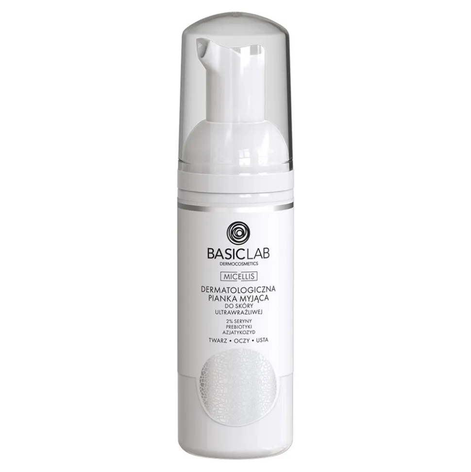 BasicLab Micellis, dermatologiczna pianka myjąca do skóry ultrawrażliwej, 50 ml