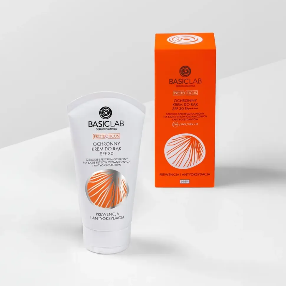 BasicLab Protecticus, ochronny krem do rąk SPF 30 PA++++, 50 ml