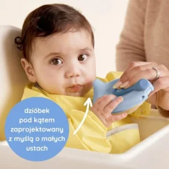 B.BOX, fill + feed, silikonowa miseczka z pokrywką do karmienia dla niemowląt i dzieci, kolor piwonia, 110 ml