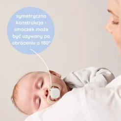 B.box, symetryczny smoczek silikonowy 6m+., Ocean + Sky, 2 szt.