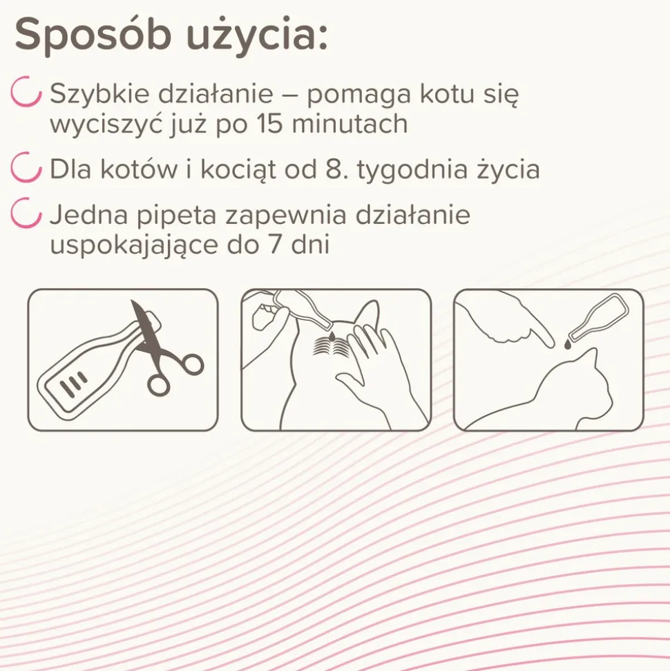 Beaphar CatComfort Calming Spot-On dla kotów, 3 x 0,55 ml