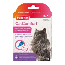 Beaphar CatComfort Calming Spot-On dla kotów, 3 x 0,55 ml