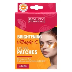 Beauty Formulas Brightening Vitamin C, rozjaśniające płatki pod oczy z witaminą C i kwasem hialuronowym, 6 par