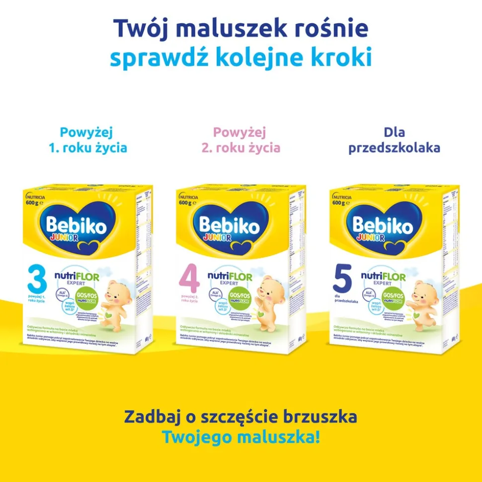 Bebiko 2 NUTRIflor Expert, mleko następne dla niemowląt, 6 m+, 600 g