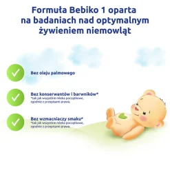 Bebiko 1 NUTRIflor Expert, mleko początkowe dla niemowląt, od urodzenia proszek, 350 g