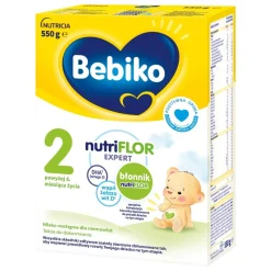 Bebiko 2 NutriFlor Expert, mleko następne dla niemowląt powyżej 6. miesiąca życia, proszek, 550 g