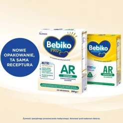 Bebiko PRO + AR, żywność specjalnego przeznaczenia dla niemowląt od urodzenia, 350 g