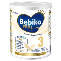Bebiko PRO+ 3, odżywcza formuła na bazie mleka dla dzieci powyżej 1. roku życia, z nutą waniliową, 700 g