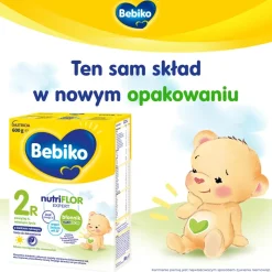 Bebiko 2R NUTRIflor Expert, mleko następne dla niemowląt z kleikiem ryżowym, 6 m+, proszek, 600 g