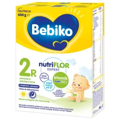 Bebiko 2R NUTRIflor Expert, mleko następne dla niemowląt z kleikiem ryżowym, 6 m+, proszek, 600 g