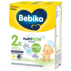 Bebiko 2R NutriFlor Expert, mleko następne dla niemowląt powyżej 6. miesiąca życia, proszek, 550 g