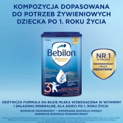 Bebilon Advance Pronutra 3 Junior, formuła na bazie mleka po 1. roku życia, proszek, 800 g