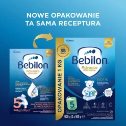 Bebilon Advance Pronutra 5 Junior, formuła na bazie mleka dla przedszkolaka, proszek, 1000 g (2 x 500 g)