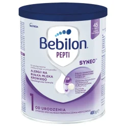 Bebilon Pepti Syneo 1, żywność specjalnego przeznaczenia medycznego dla niemowląt od urodzenia, 400 g
