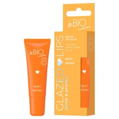 BeBio Glazed Lips, żelowy olejek do ust, nutri honey, 10 ml