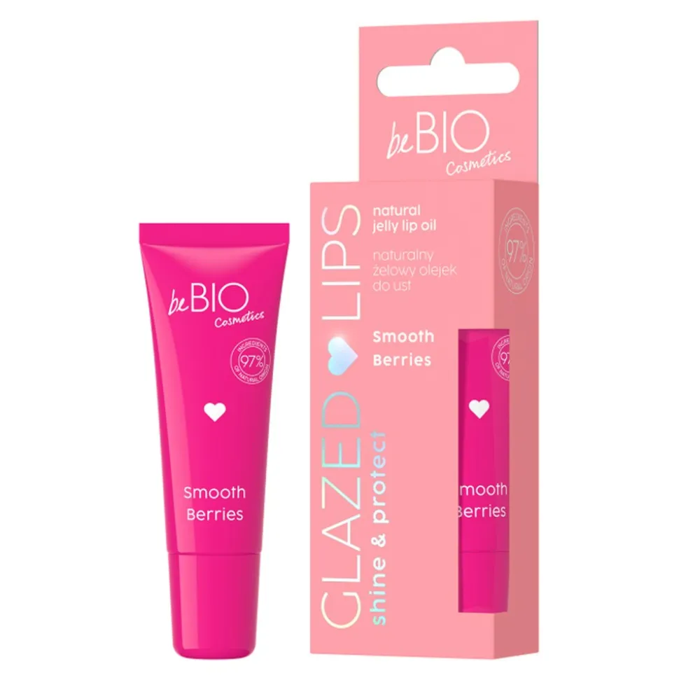 BeBio Glazed Lips, żelowy olejek do ust, smooth berries, 10 ml