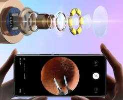 Bebird Otoskop Bebird Note5 Pro do usuwania wosku z kamerą, niebieski, 1 szt.