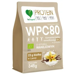 BeOrganic Protein WPC 80, proszek, smak waniliowy, 345 g