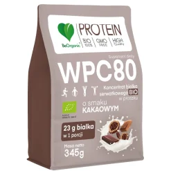 BeOrganic Protein WPC 80, proszek, smak kakaowy, 345 g