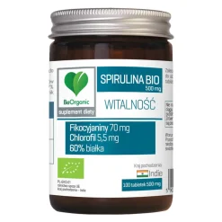 BeOrganic Spirulina 500 mg, tabletki, 100 szt.