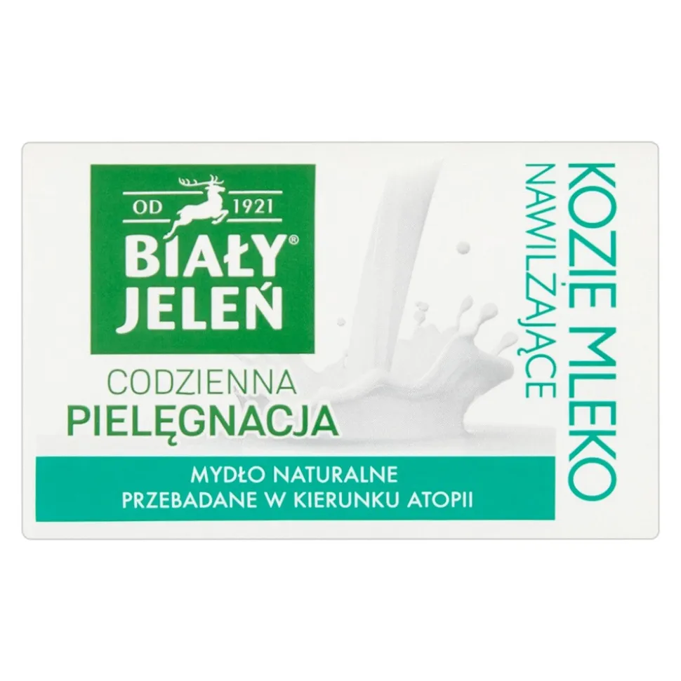 Biały Jeleń Kozie Mleko, mydło w kostce, 100 g