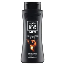 Biały Jeleń Men, szampon i żel 2w1 z minerałami, 300 ml