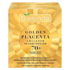 Bielenda, Golden Placenta, Colagen Reconstructor, krem-koncentrat przeciwzmarszczkowy, naprawczo-rewitalizujący, 70+, 50 ml
