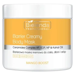 Bielenda Professional Mango Boost, barierowa maska kremowa do ciała, dłoni i stóp, 600 g