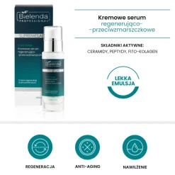 Bielenda Professional SupremeLab For Man, kremowe serum regenerująco-przeciwzmarszczkowe, 30 ml