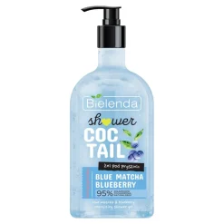 Bielenda, Shower Coctail, Energetyzujący żel pod prysznic, Blue Matcha + Blueberry, 400 ml