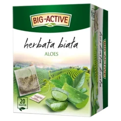 Big-Active, herbata biała, Aloes, torebki, 20 szt.