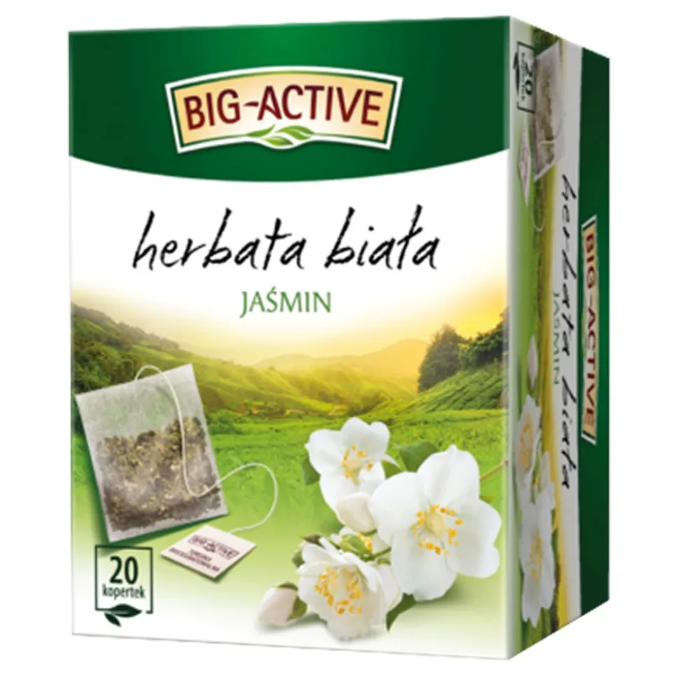 Big-Active, herbata biała, Jaśmin, torebki, 20 szt.