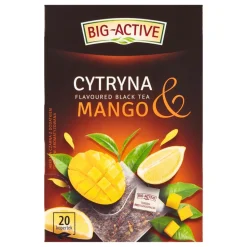 Big-Active, herbata czarna Cytryna & Mango, torebki, 20 szt.