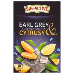 Big-Active, herbata czarna Earl Grey & Cytrusy, saszetki, 20 szt.
