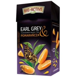 Big-Active, herbata czarna, Earl Grey i pomarańcza, susz, 80 g